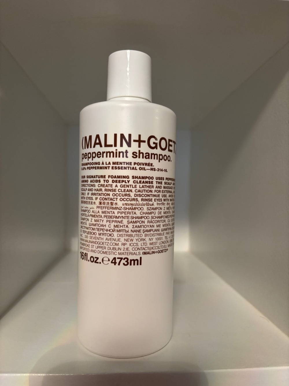 Malin + Goetz Peppermint Shampoo New sealed 16 oz. Sulfate free.